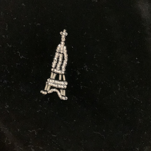 Saint Laurent handmade Black velvet embellished sweatshirt - Picture 8 of 8